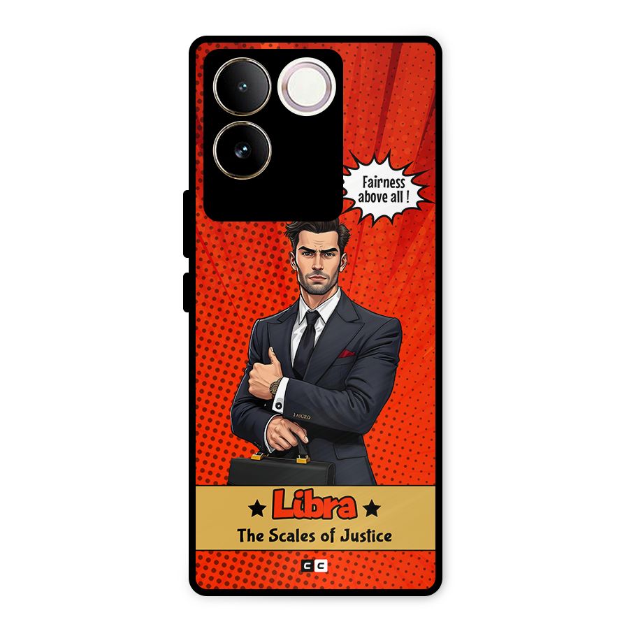 Impartial Libra Metal Back Case for iQOO Z7 Pro