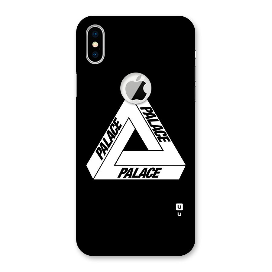 Impossible Triangle Palace Back Case for iPhone X Logo Cut