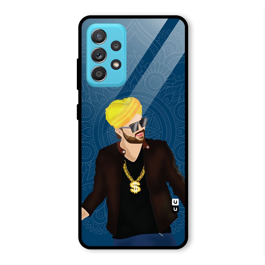 Indie Pop Illustration Glass Back Case for Galaxy A52s 5G