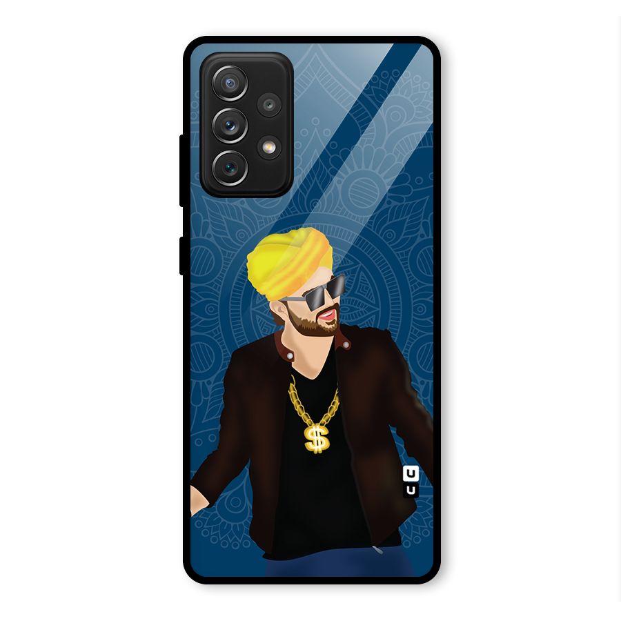 Indie Pop Illustration Glass Back Case for Galaxy A72