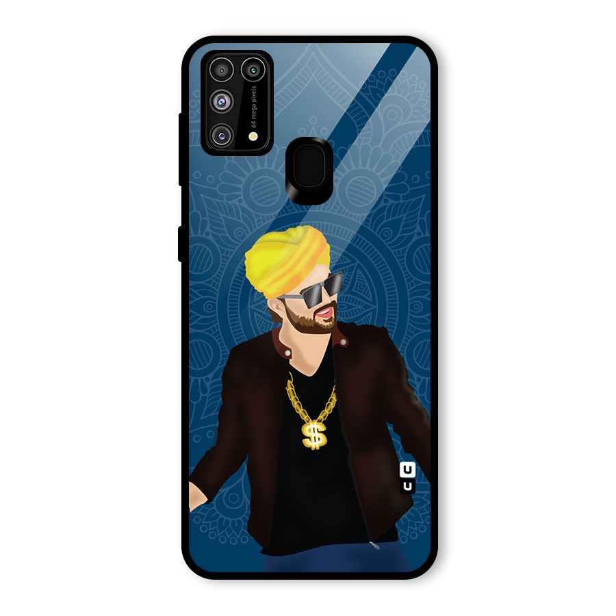 Indie Pop Illustration Glass Back Case for Galaxy M31