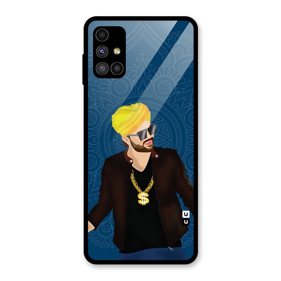 Indie Pop Illustration Glass Back Case for Galaxy M51