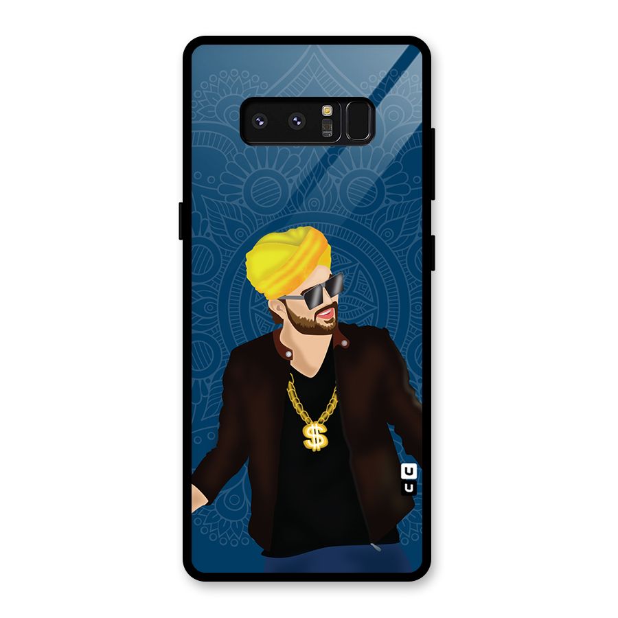 Indie Pop Illustration Glass Back Case for Galaxy Note 8