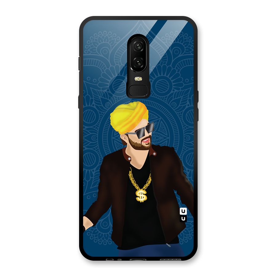 Indie Pop Illustration Glass Back Case for OnePlus 6