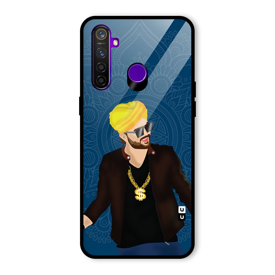 Indie Pop Illustration Glass Back Case for Realme 5 Pro