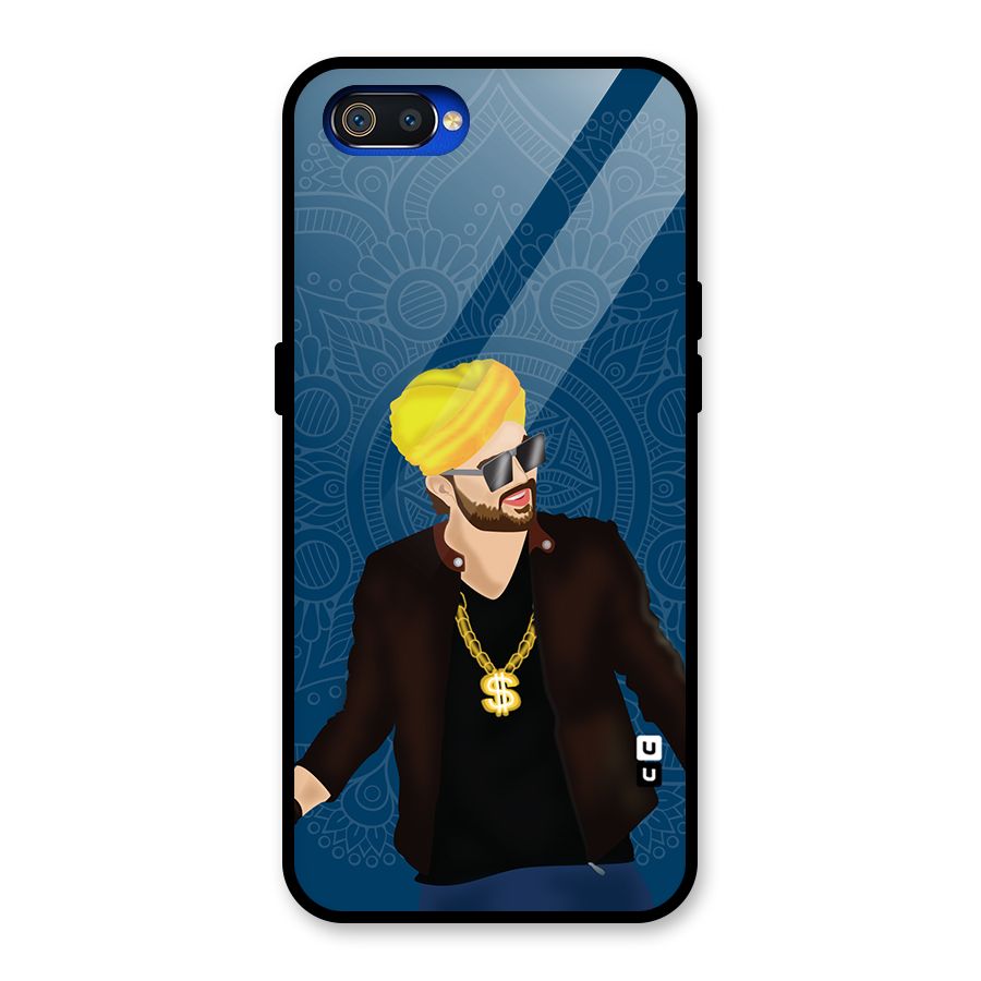 Indie Pop Illustration Glass Back Case for Realme C2