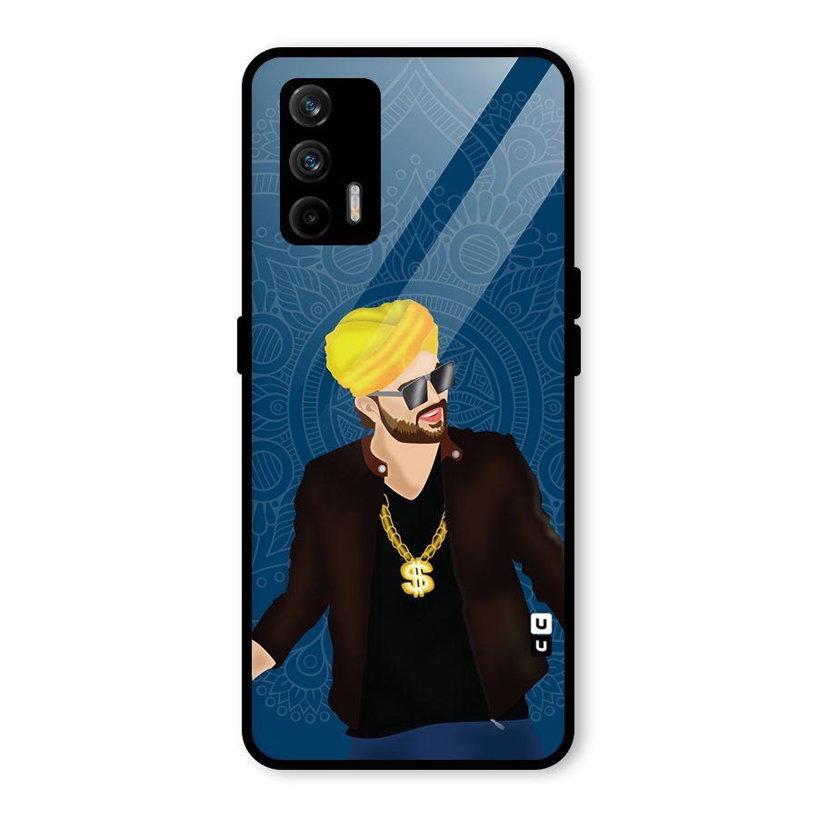 Indie Pop Illustration Glass Back Case for Realme GT 5G