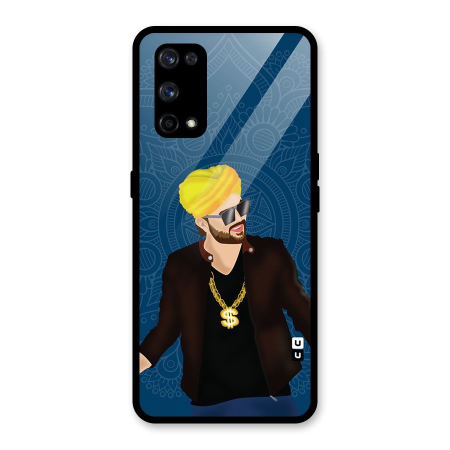 Indie Pop Illustration Glass Back Case for Realme X7 Pro
