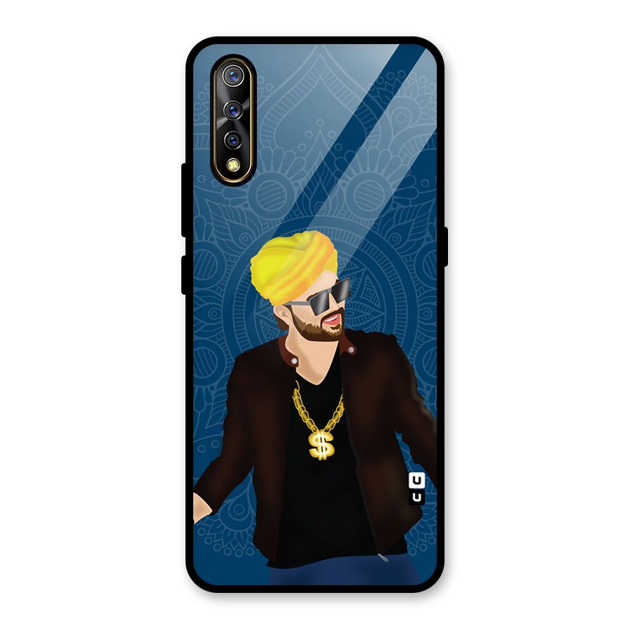 Indie Pop Illustration Glass Back Case for Vivo S1