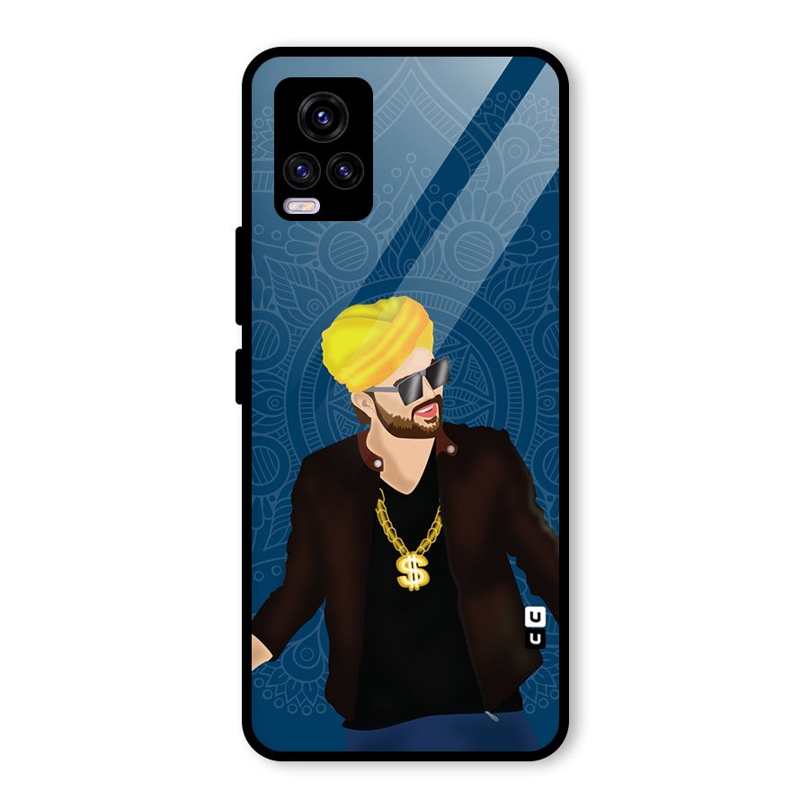 Indie Pop Illustration Glass Back Case for Vivo V20