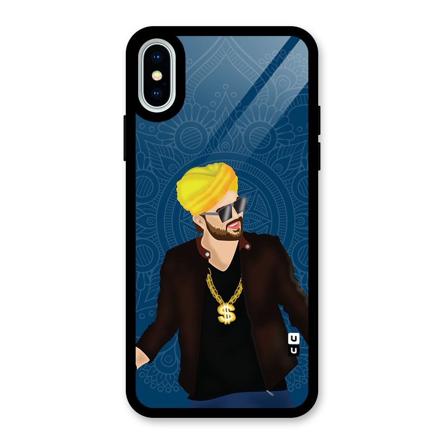Indie Pop Illustration Glass Back Case for iPhone X