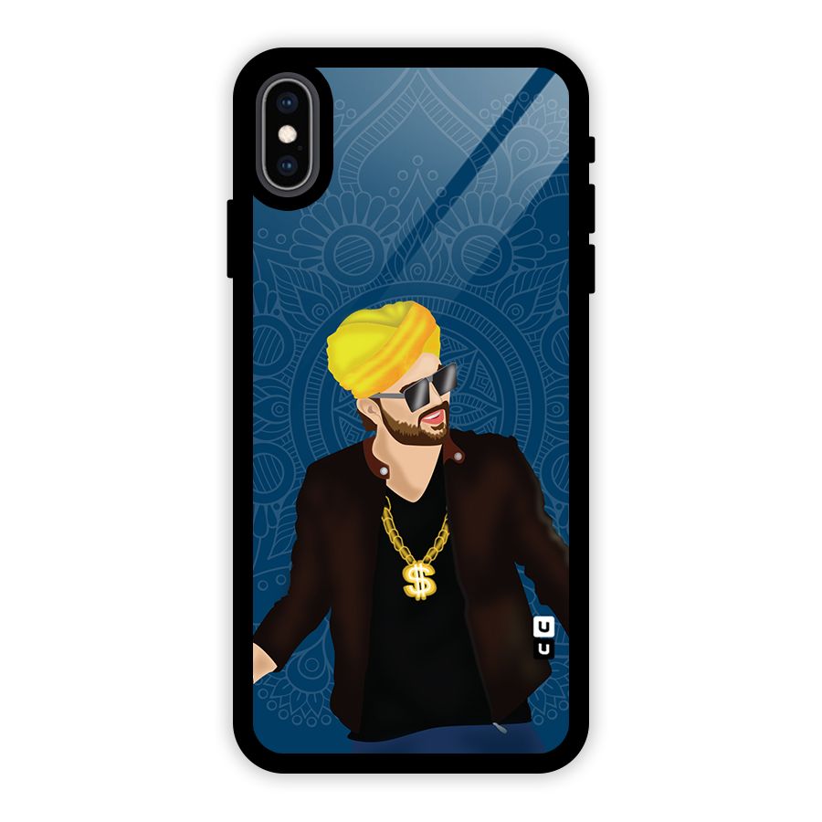 Indie Pop Illustration Glass Back Case for iPhone XS Max