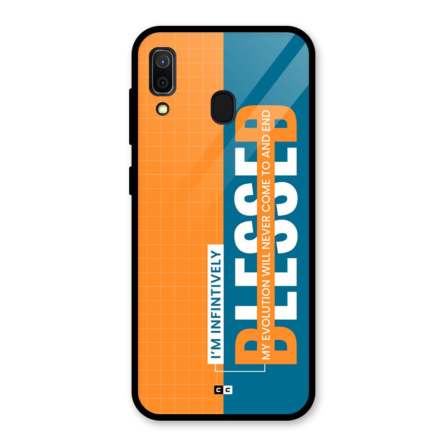 Infinite Blessed Glass Back Case for Galaxy A30