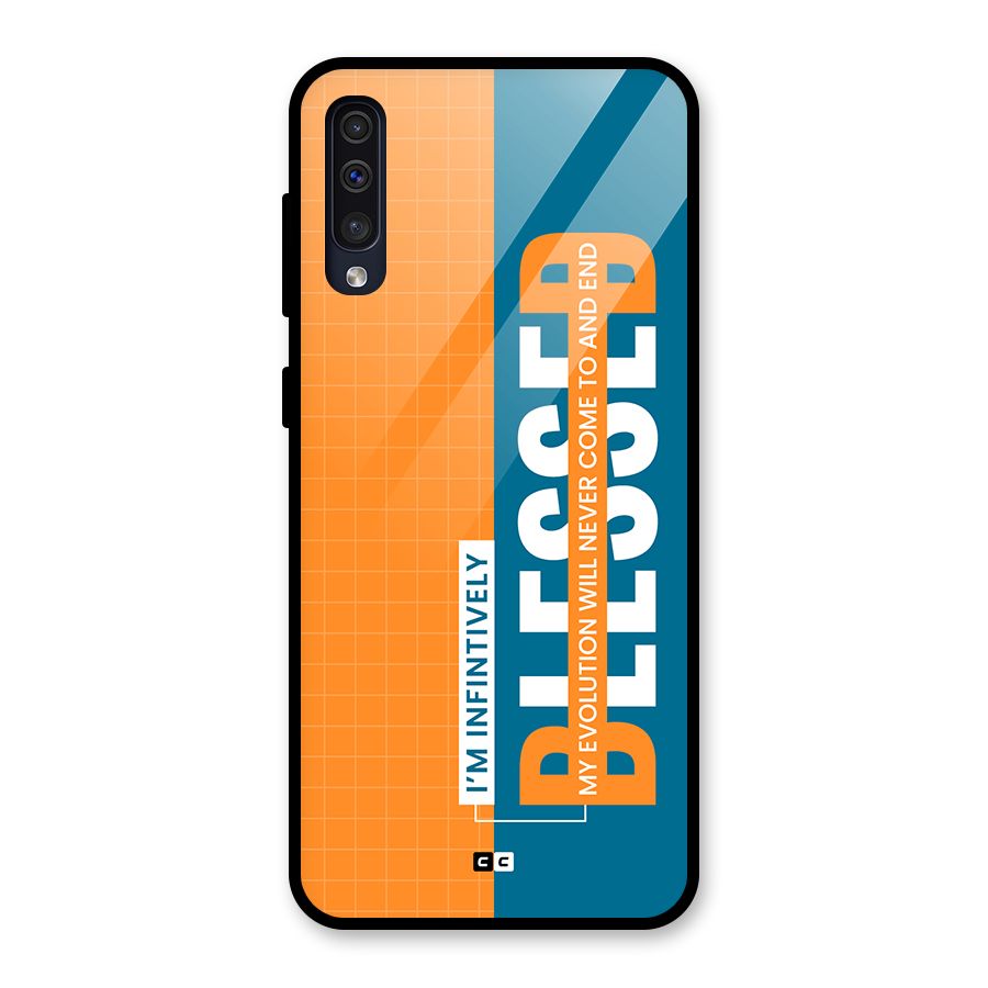 Infinite Blessed Glass Back Case for Galaxy A30s