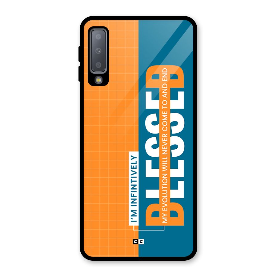 Infinite Blessed Glass Back Case for Galaxy A7 (2018)