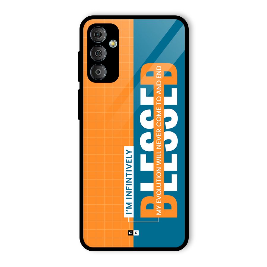 Infinite Blessed Glass Back Case for Galaxy F23