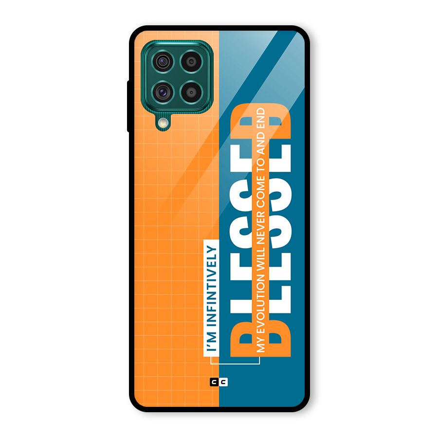 Infinite Blessed Glass Back Case for Galaxy F62