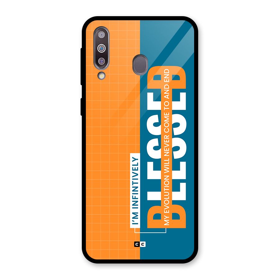 Infinite Blessed Glass Back Case for Galaxy M30