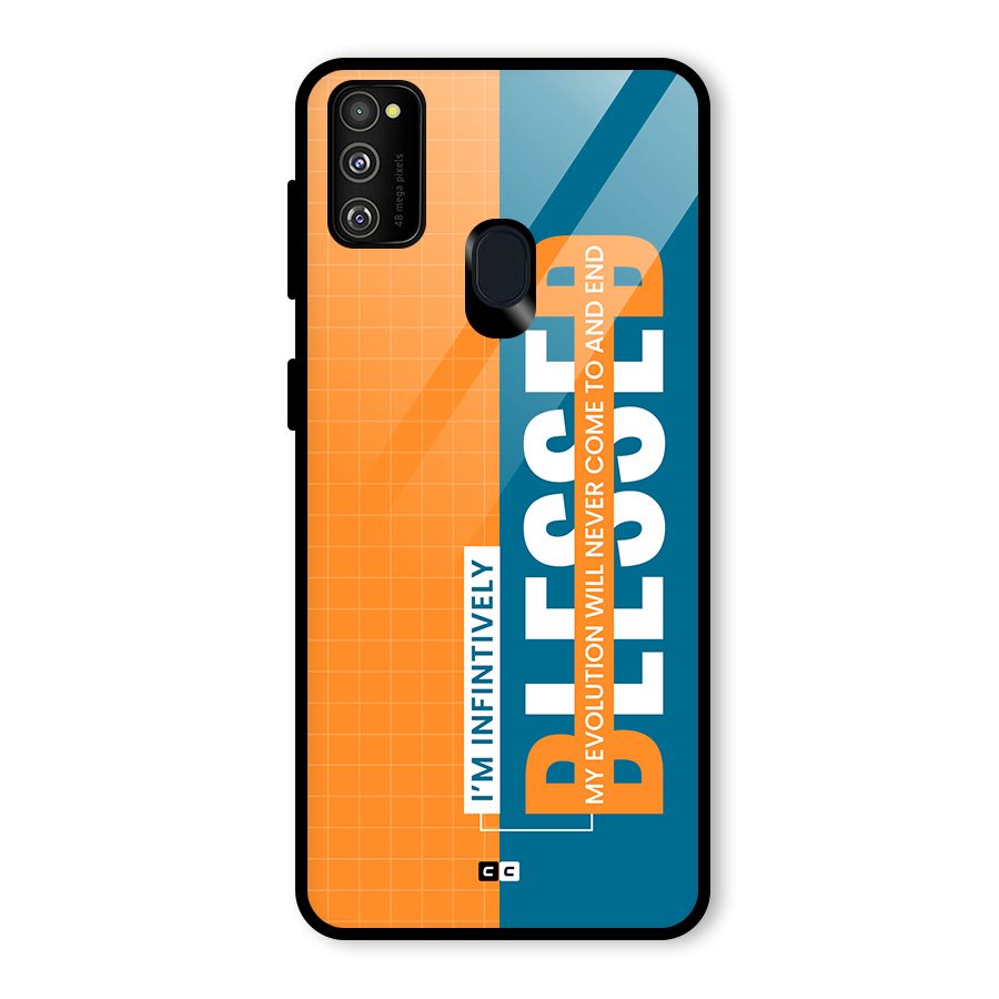 Infinite Blessed Glass Back Case for Galaxy M30s