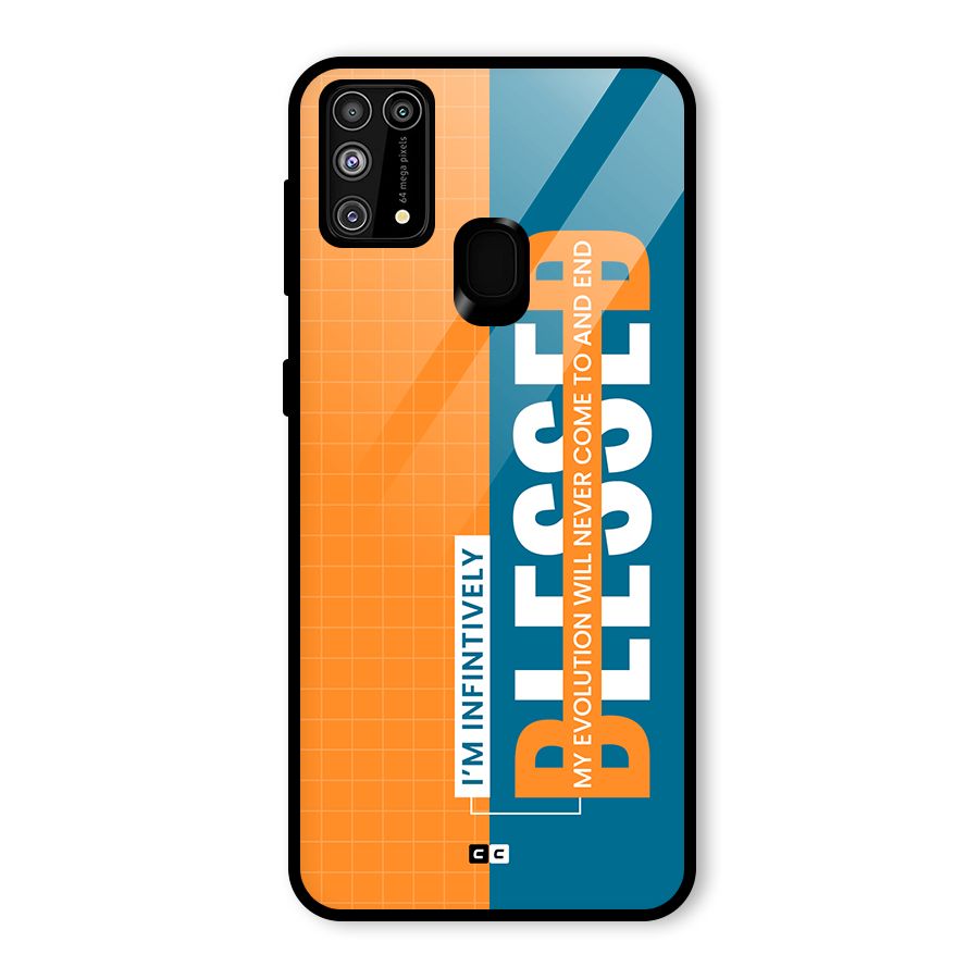 Infinite Blessed Glass Back Case for Galaxy M31