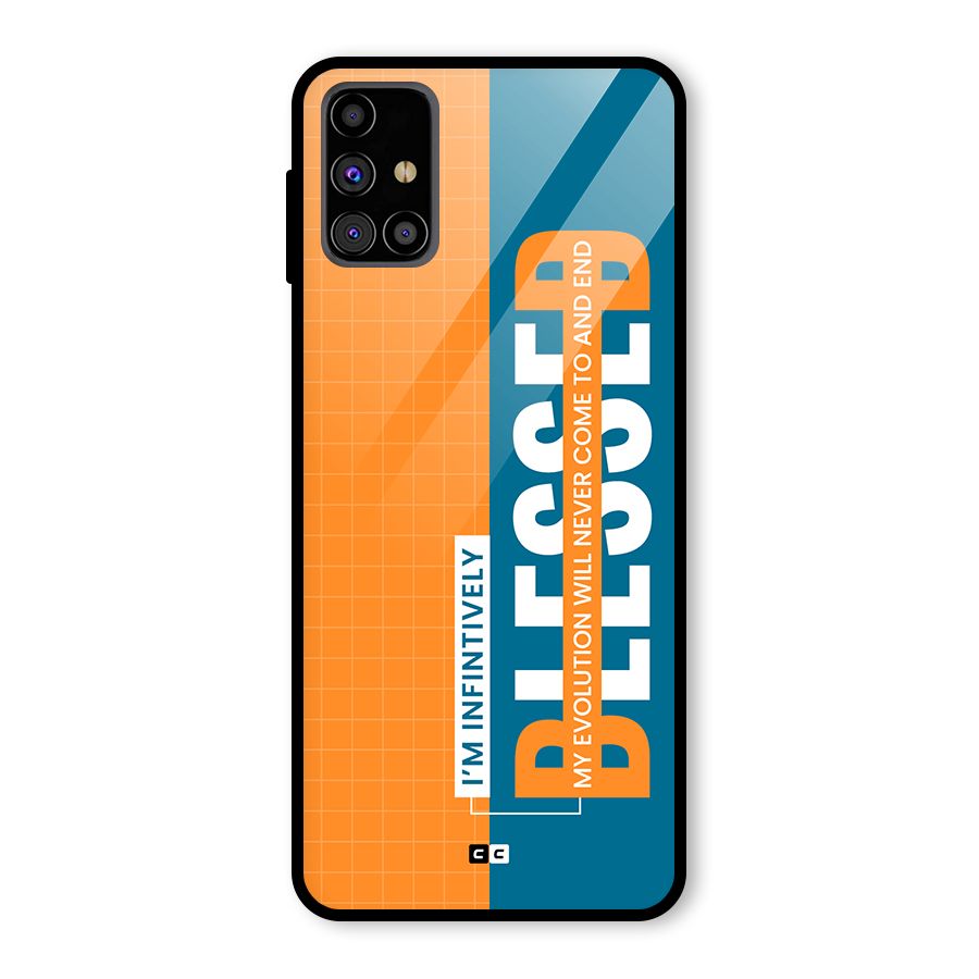 Infinite Blessed Glass Back Case for Galaxy M31s