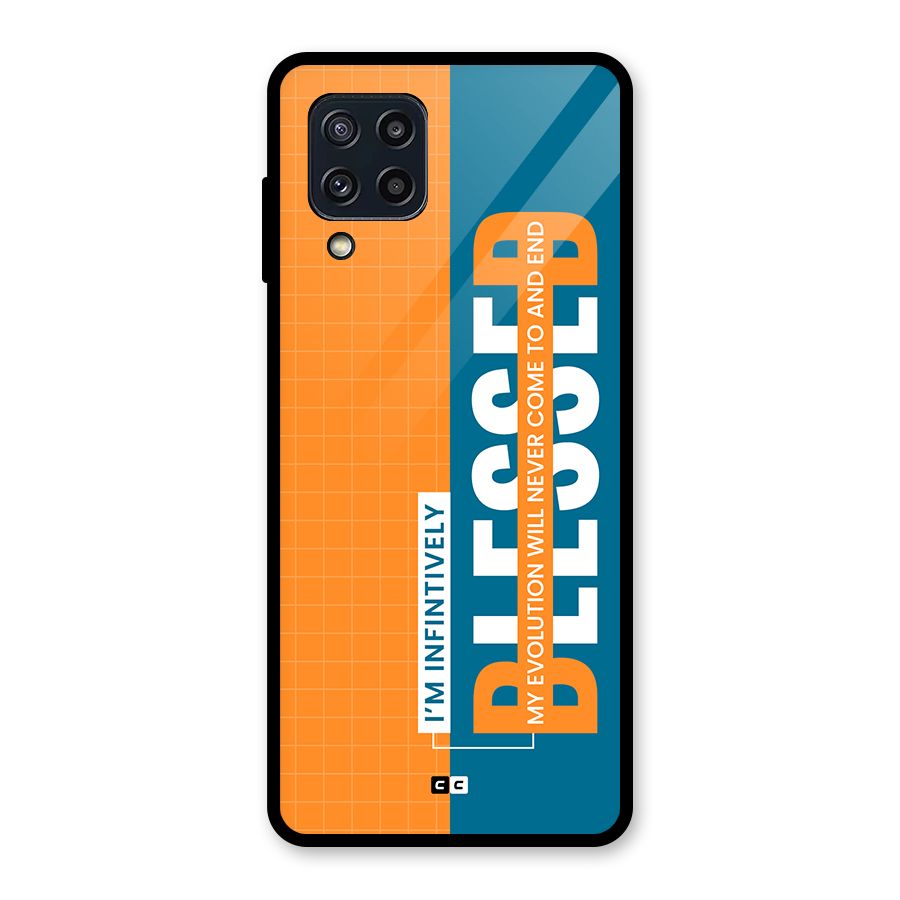 Infinite Blessed Glass Back Case for Galaxy M32