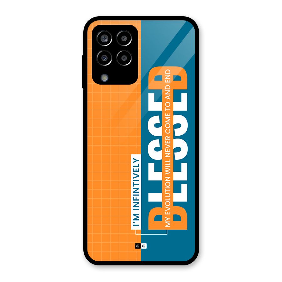 Infinite Blessed Glass Back Case for Galaxy M33