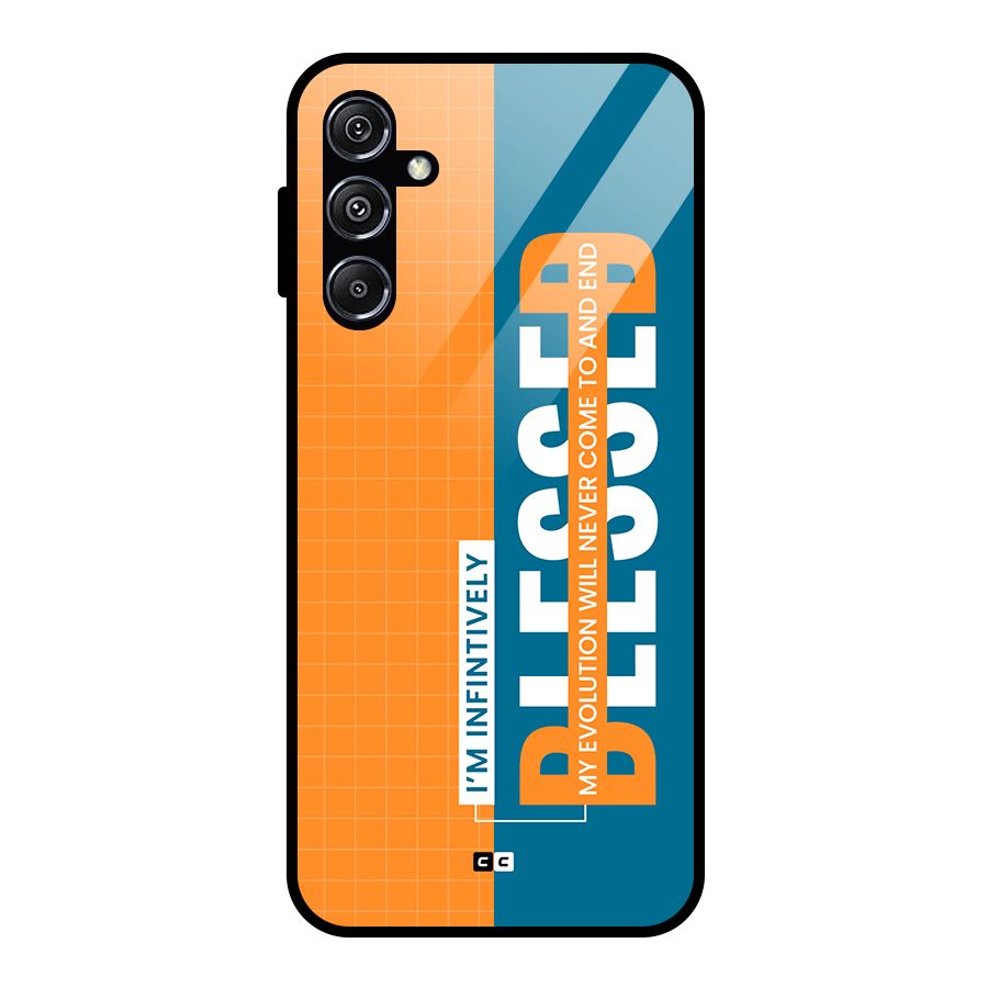 Infinite Blessed Glass Back Case for Galaxy M34 5G