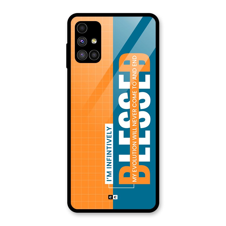 Infinite Blessed Glass Back Case for Galaxy M51