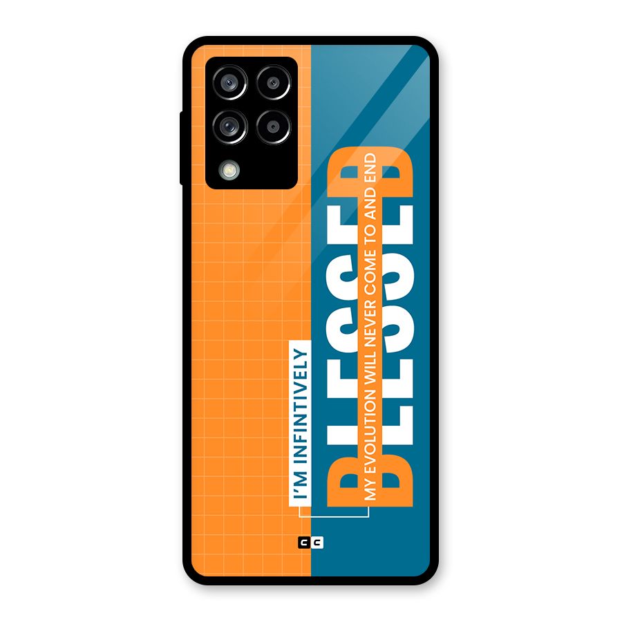Infinite Blessed Glass Back Case for Galaxy M53 5G