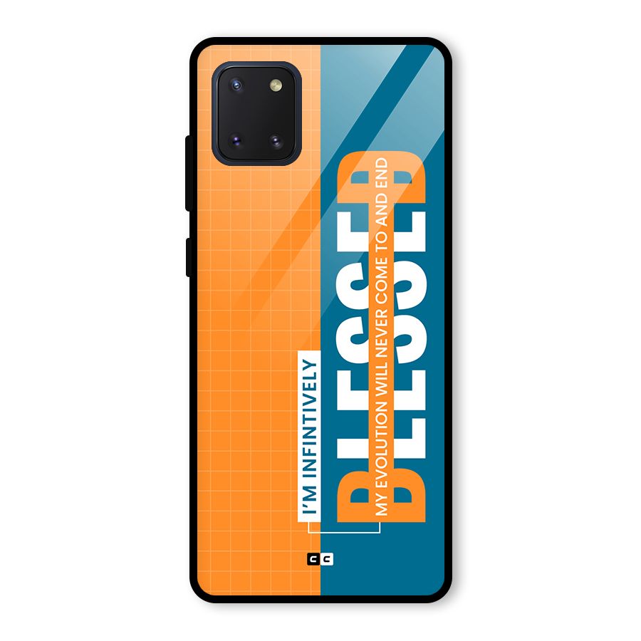 Infinite Blessed Glass Back Case for Galaxy Note 10 Lite