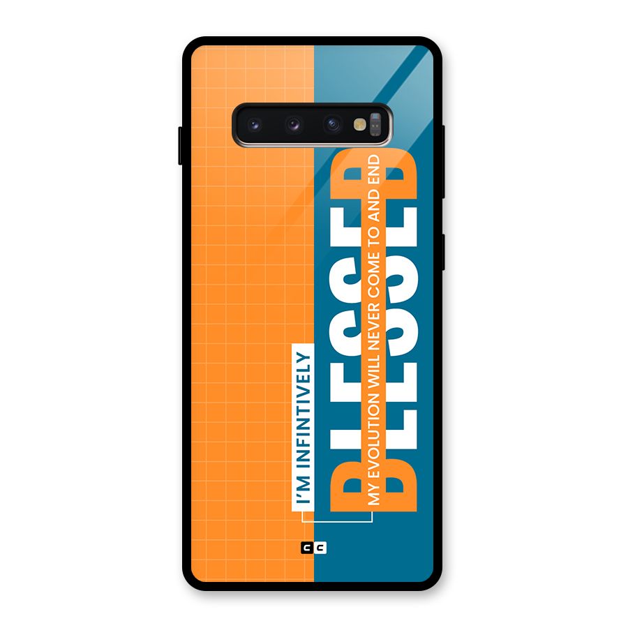 Infinite Blessed Glass Back Case for Galaxy S10 Plus