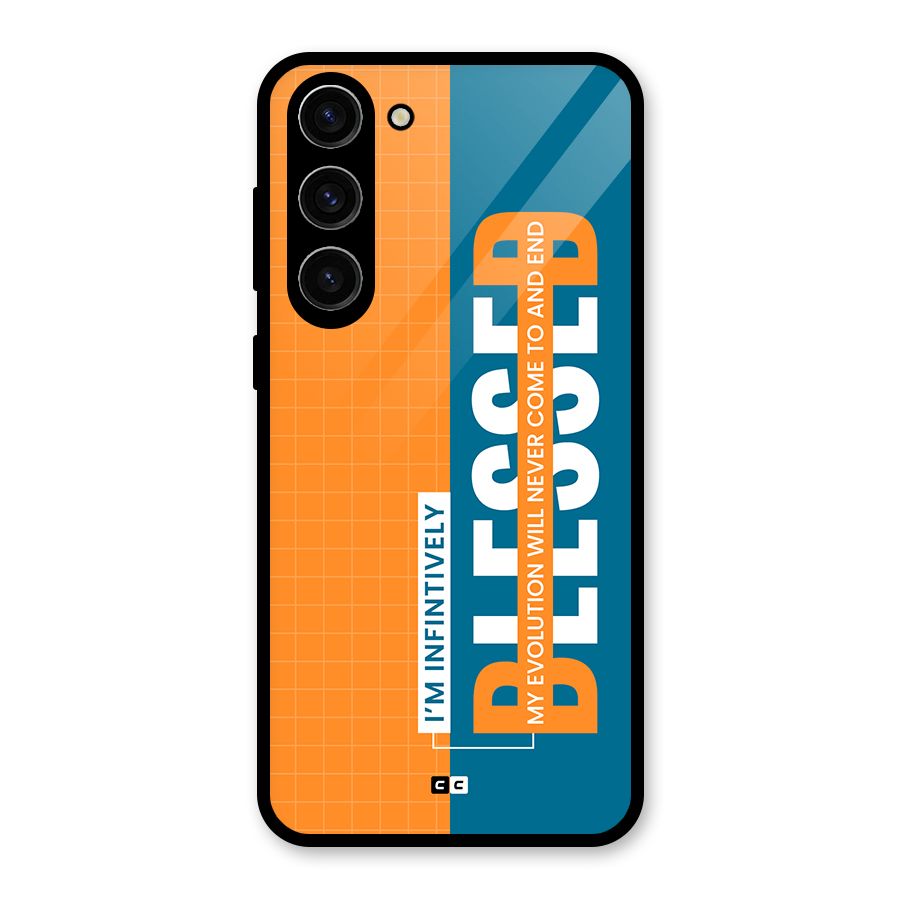 Infinite Blessed Glass Back Case for Galaxy S23 Plus