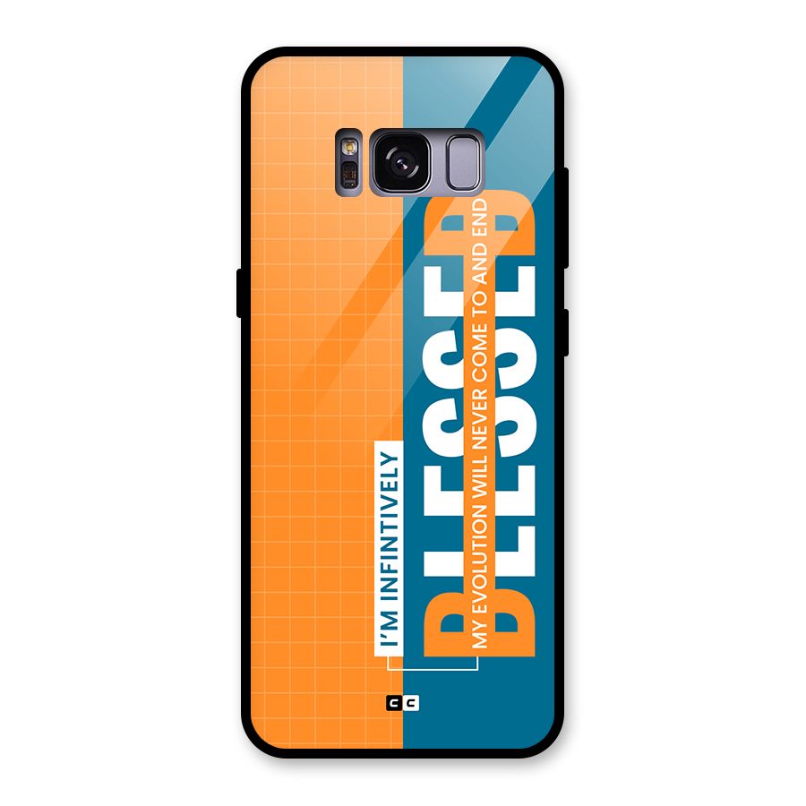Infinite Blessed Glass Back Case for Galaxy S8