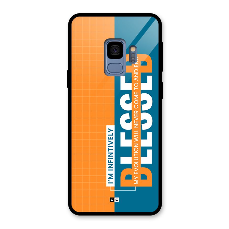 Infinite Blessed Glass Back Case for Galaxy S9