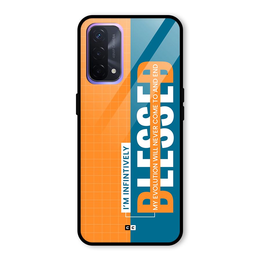 Infinite Blessed Glass Back Case for Oppo A74 5G