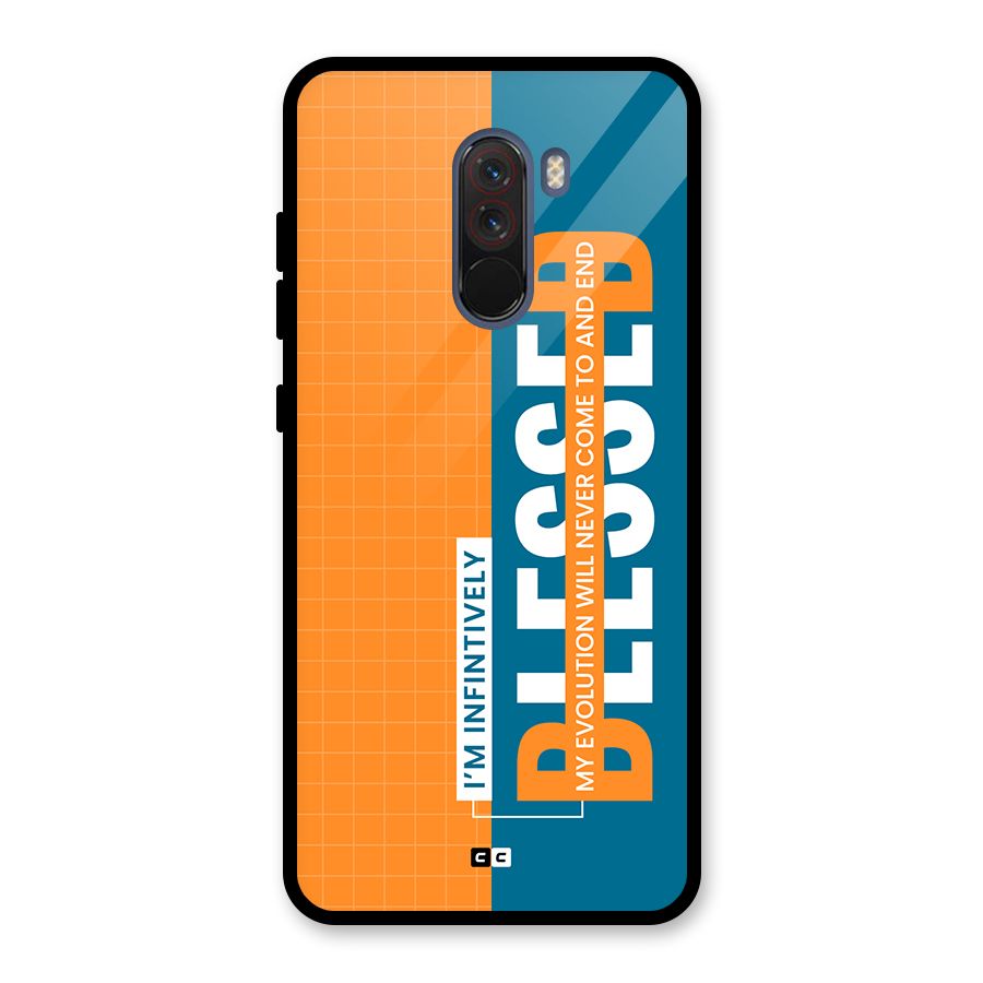Infinite Blessed Glass Back Case for Poco F1
