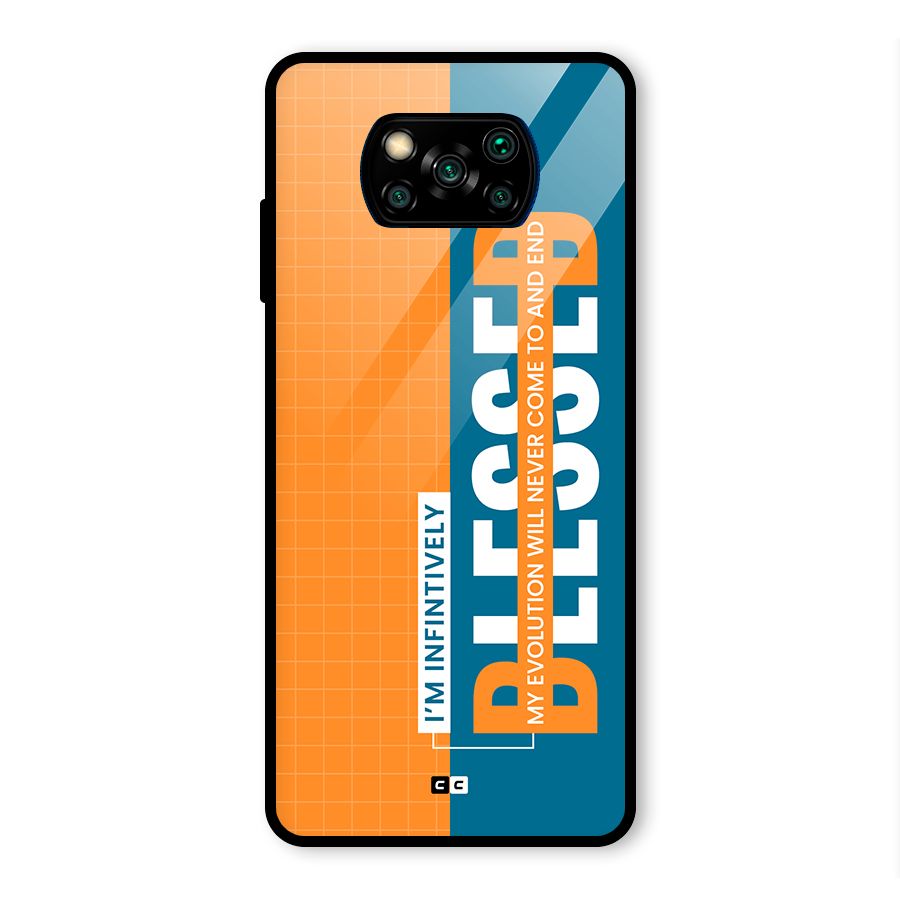 Infinite Blessed Glass Back Case for Poco X3 Pro