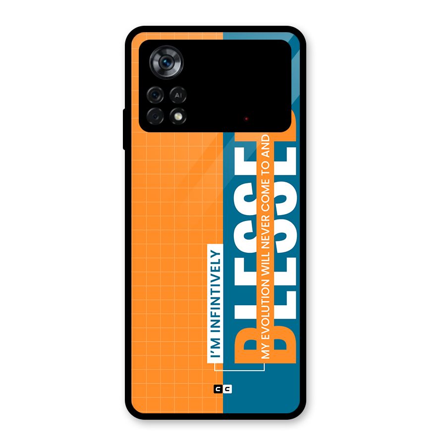 Infinite Blessed Glass Back Case for Poco X4 Pro 5G