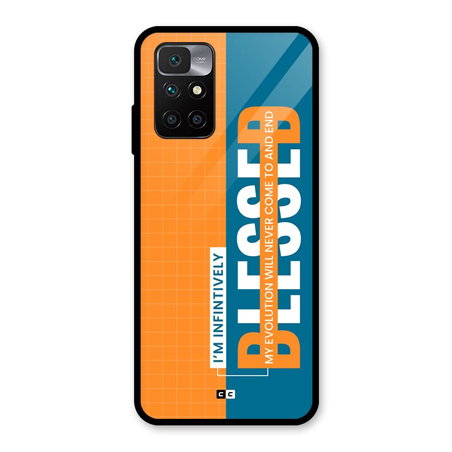 Infinite Blessed Glass Back Case for Redmi 10 Prime