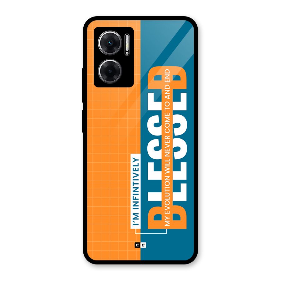 Infinite Blessed Glass Back Case for Redmi 11 Prime 5G