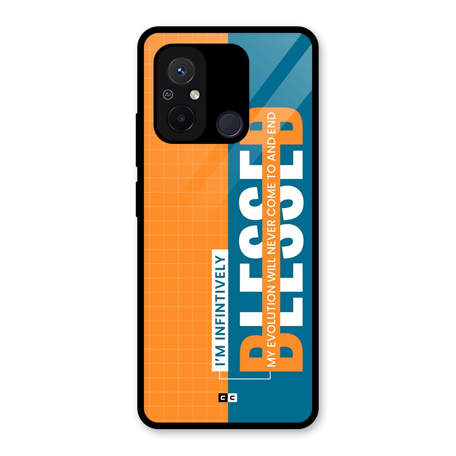 Infinite Blessed Glass Back Case for Redmi 12C