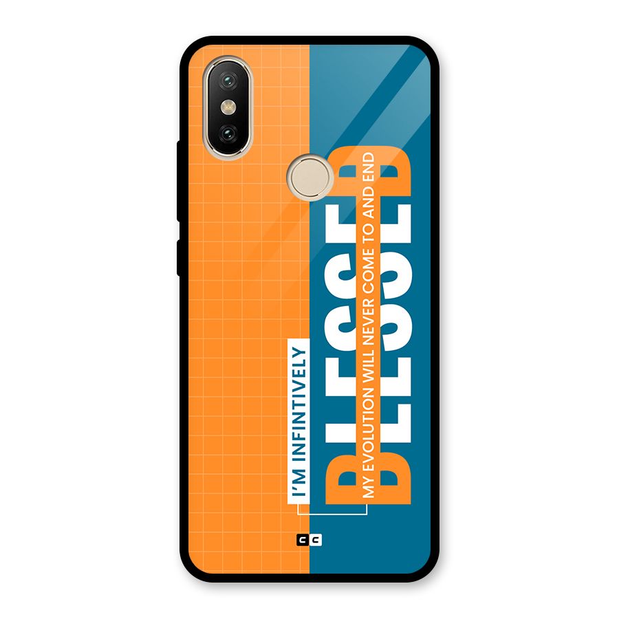 Infinite Blessed Glass Back Case for Redmi A2