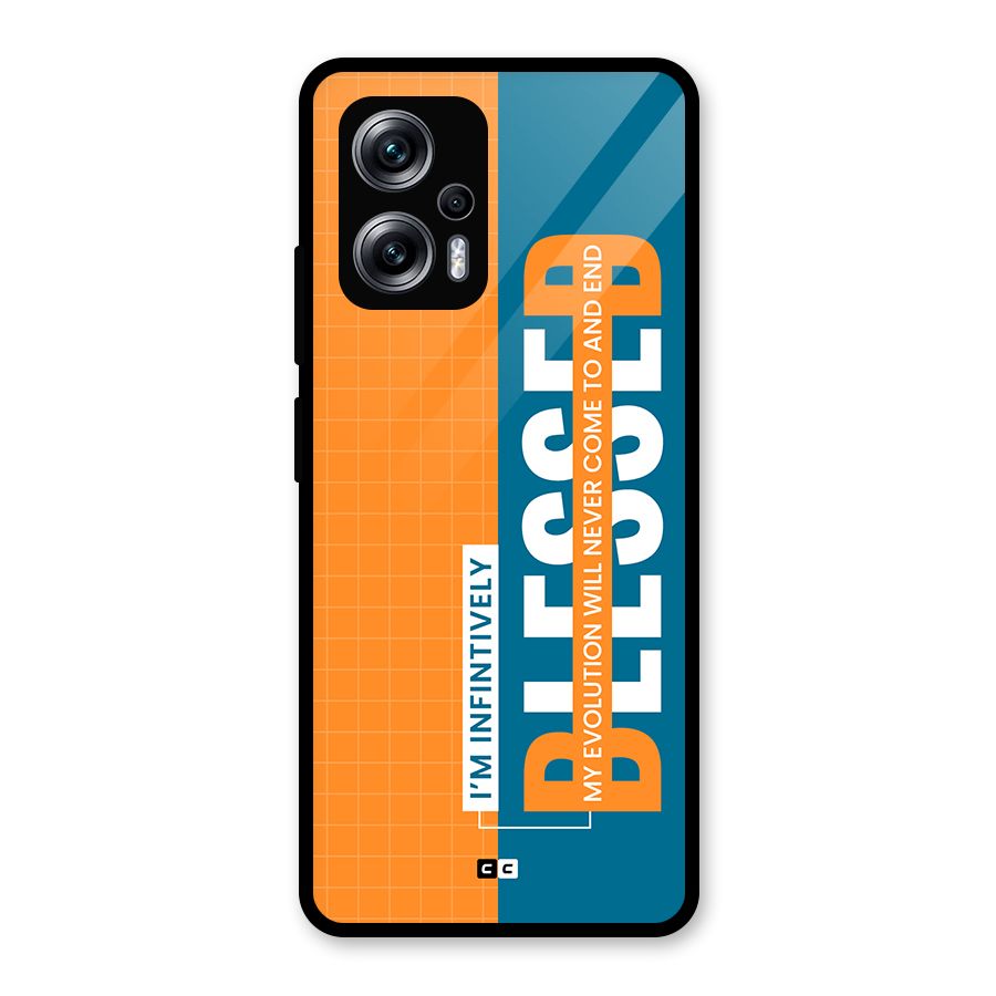 Infinite Blessed Glass Back Case for Redmi K50i