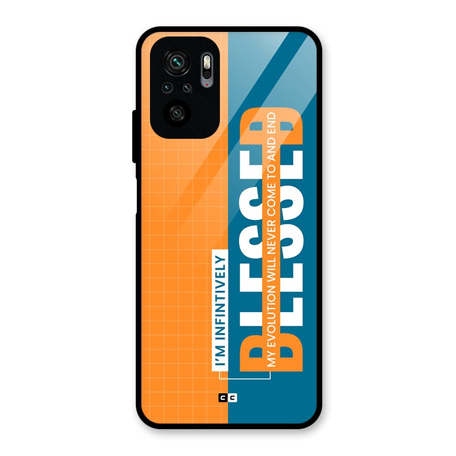 Infinite Blessed Glass Back Case for Redmi Note 10S