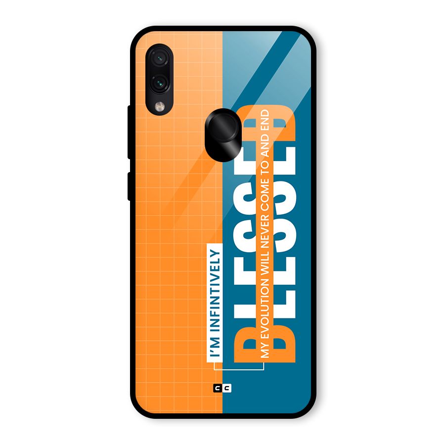 Infinite Blessed Glass Back Case for Redmi Note 7 Pro