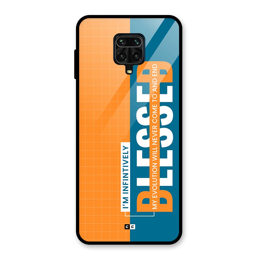 Infinite Blessed Glass Back Case for Redmi Note 9 Pro