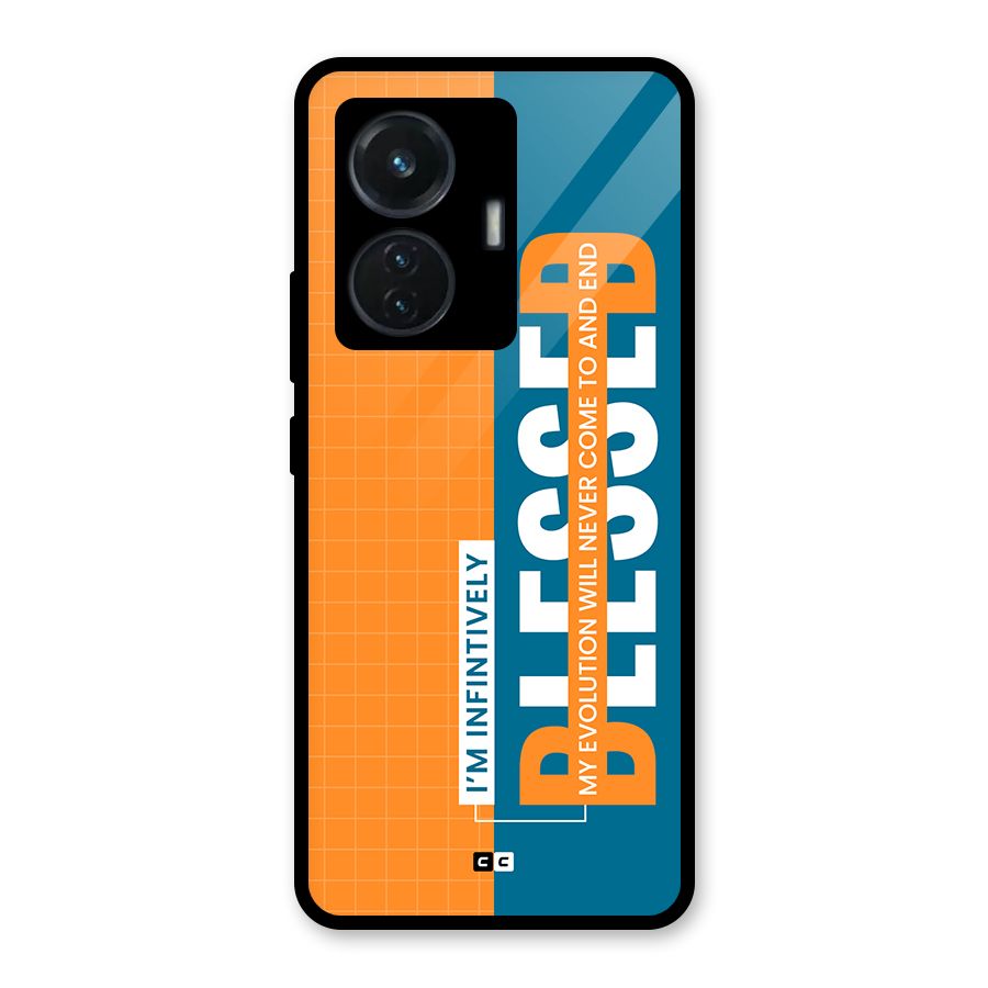Infinite Blessed Glass Back Case for Vivo T1 44W