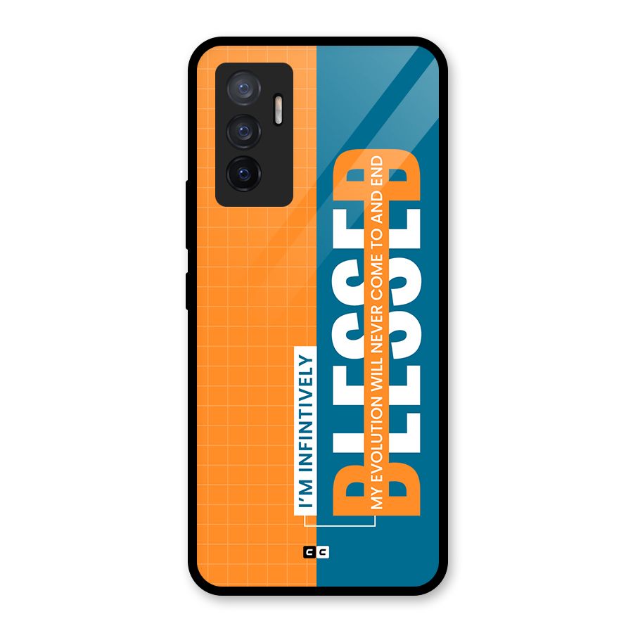 Infinite Blessed Glass Back Case for Vivo V23e