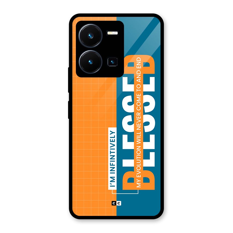 Infinite Blessed Glass Back Case for Vivo Y35